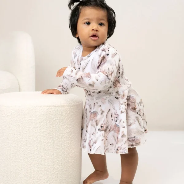 Baby Print Rib Dress