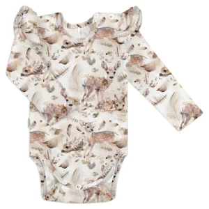 Baby Print Rib Florette Bodysuit