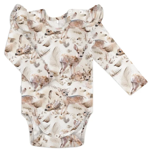 Baby Print Rib Florette Bodysuit