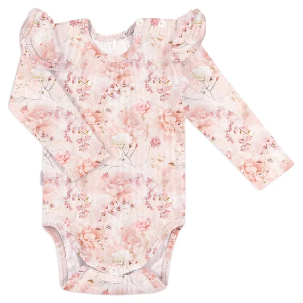 Baby Print Rib Florette Bodysuit