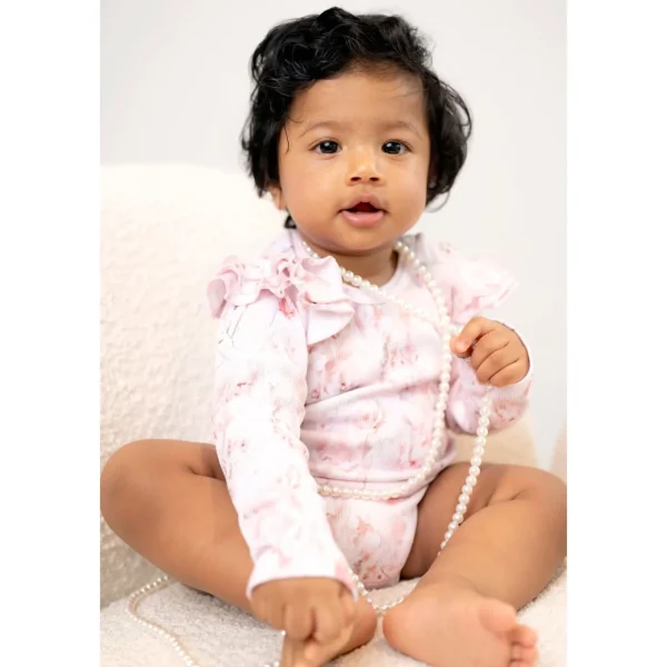 Baby Print Rib Florette Bodysuit