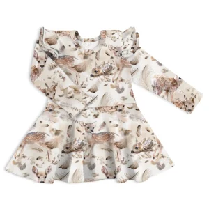 Baby Print Rib Florette Dress