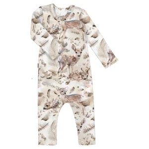 Baby Print Rib Full Bodysuit