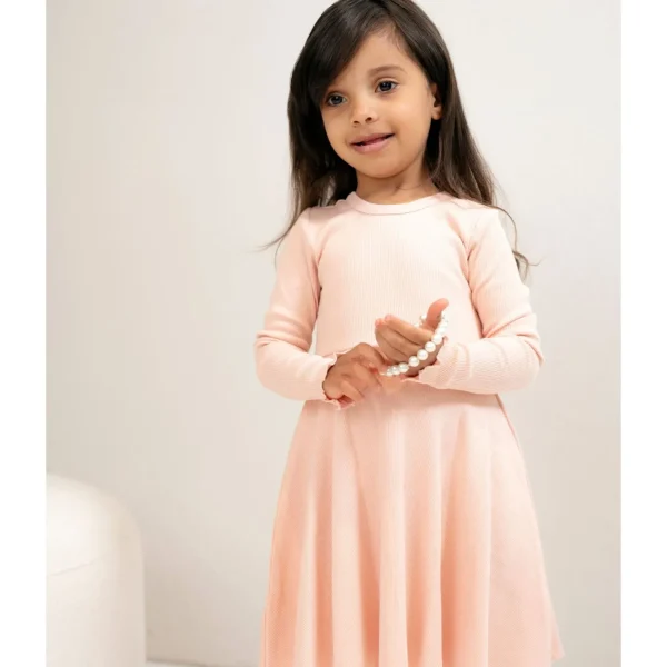 Classic Rib Long Sleeve Dress