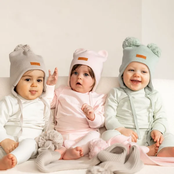 Cotton Double Tuft Baby Beanie