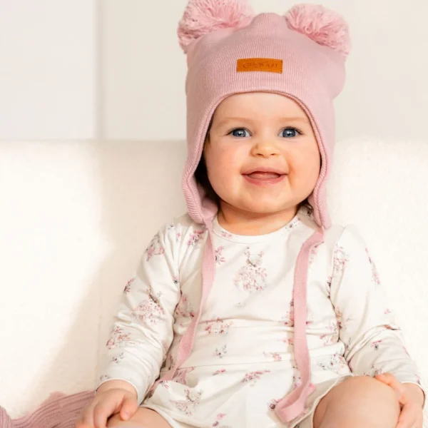 Cotton Double Tuft Baby Beanie
