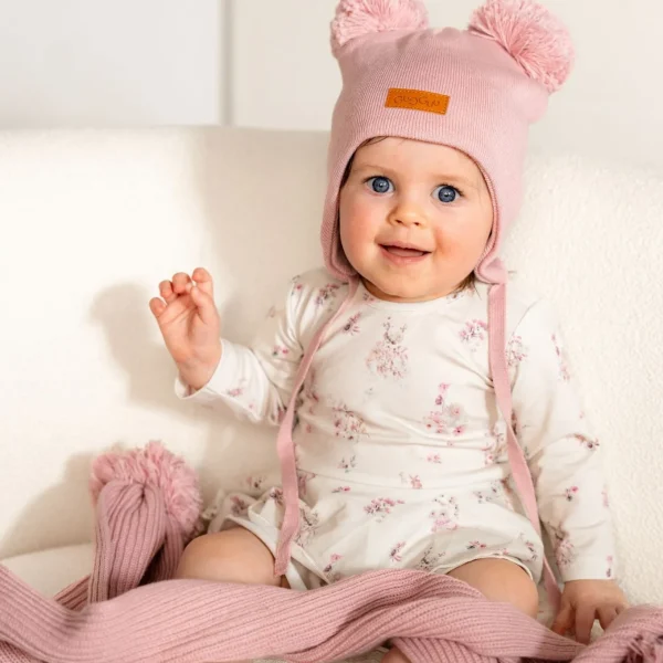 Cotton Double Tuft Baby Beanie