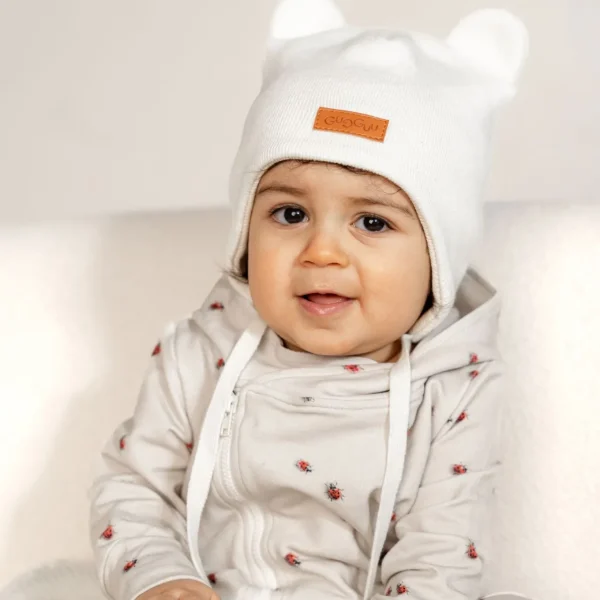 Cotton Double Tuft Baby Beanie