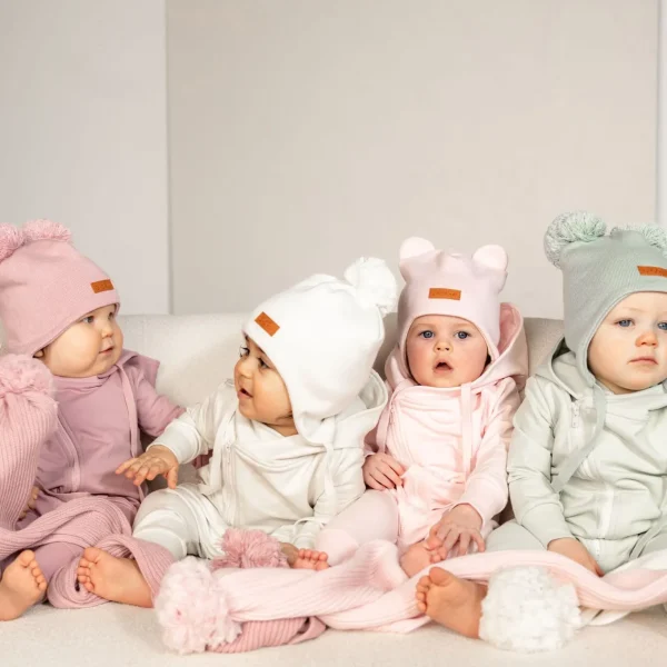 Cotton Double Tuft Baby Beanie