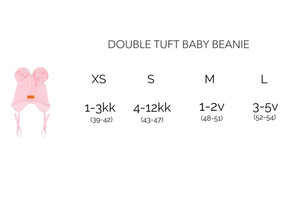 Cotton Double Tuft Baby Beanie