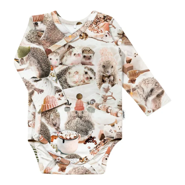 Outlet Baby Print Wrap Bodysuit