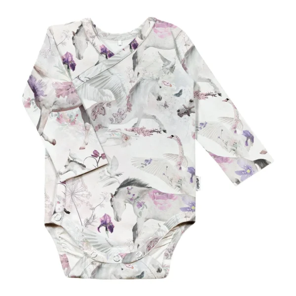 Outlet Baby Print Wrap Bodysuit