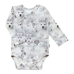 Outlet Baby Print Wrap Bodysuit