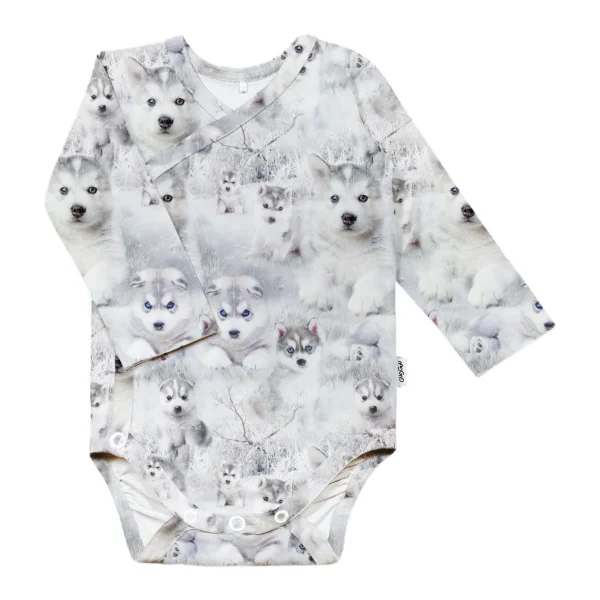 Outlet Baby Print Wrap Bodysuit