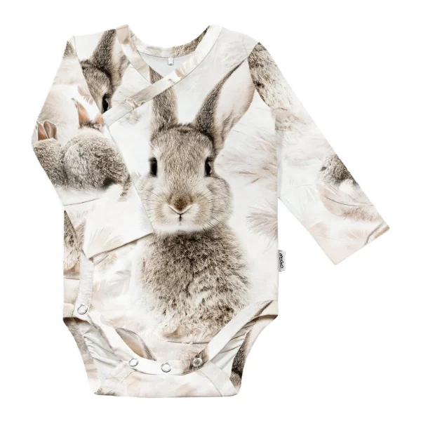 Outlet Baby Print Wrap Bodysuit