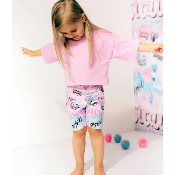 Print Biker Shorts