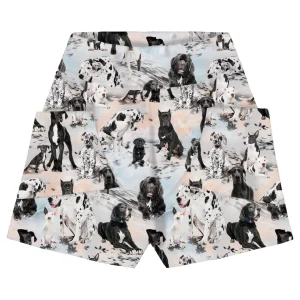 Print College Baggy Shorts