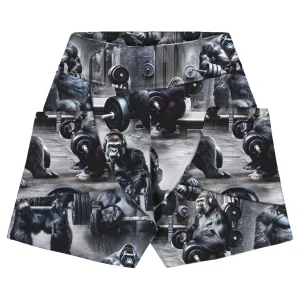 Print College Baggy Shorts