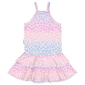 Print Spaghetti Frilla Dress
