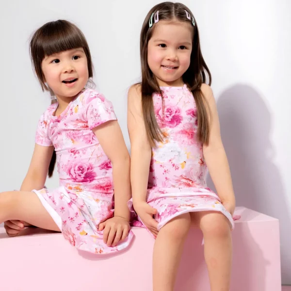 Print Spaghetti Frilla Dress